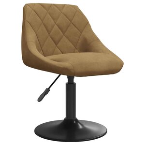 vidaXL Chaise de salle à manger Marron Velours