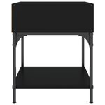vidaXL Tables de chevet 2 Pièces noir 40x41x50 cm bois d’ingénierie