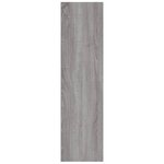 vidaXL Bibliothèque/Meuble TV sonoma gris 36x30x114 cm bois ingénierie