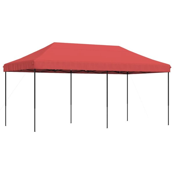 vidaXL Tente de réception pliable escamotable bordeaux 580x292x315 cm