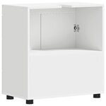 vidaXL Ensemble d'armoire de salle de bain TULUM Blanc 60 x 34 x 63 cm