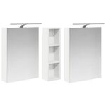 vidaXL Ensemble de Meubles de Salle de Bain 3 Pièces 120 x 14 5 x 70 cm