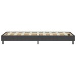 vidaXL Sommier à lattes de lit Gris Tissu 90x200 cm