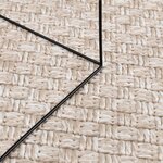vidaXL Tapis de surface HUARTE Crème 230 x 160 cm Polyester