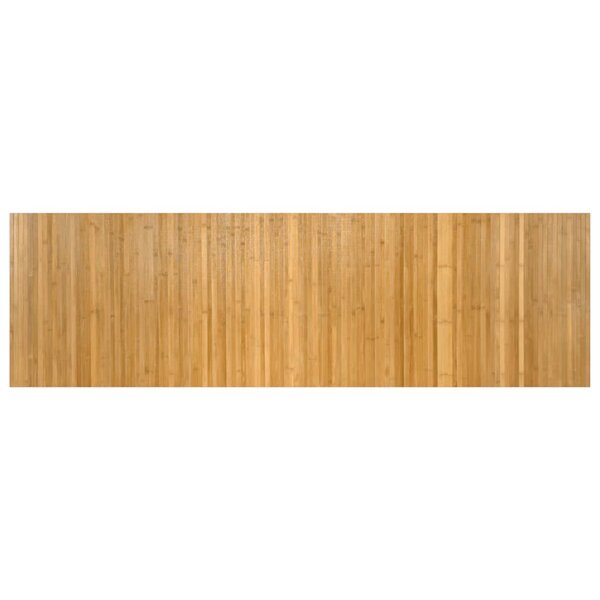vidaXL Tapis rectangulaire naturel 60x200 cm bambou
