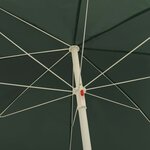 vidaXL Parasol de plage vert 240 cm