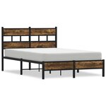 vidaXL Cadre de lit sans matelas avec tête de lit 120x190 cm