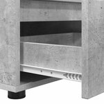 vidaXL Meuble TV Gris béton 100 x 48 x 43 cm Bois d'ingénierie