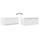 vidaXL Meuble TV blanc 60x31x25 5 cm bois d'ingénierie