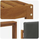 vidaXL Ensemble de canapés d'extérieur 6 pc Naturel et Anthracite