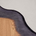 vidaXL Tapis en Peau de Mouton Synthétique Anthracite 50 x 80 cm
