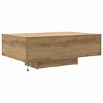 vidaXL Table basse Chêne artisanal 85 x 55 x 31 cm Bois d'ingénierie