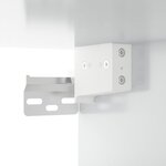 vidaXL Armoire murale suspendue Blanc brillant 34 5x34x90 cm