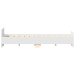 vidaXL Cadre de lit sans matelas blanc 135x190 cm
