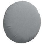 vidaXL Coussins de siège 2 Pièces Gris clair Ø60 x 21 cm tissu