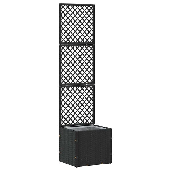 vidaXL Jardinière Noir 35 x 30 x 135 cm Métal