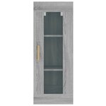 vidaXL Armoire murale suspendue Sonoma gris 34 5x34x90 cm