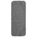 vidaXL Tapis d'escalier antidérapants 15Pièces 60x25cm Gris Rectangulaire
