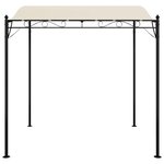vidaXL Auvent crème 2x2 3 m 180 g/m² tissu et acier