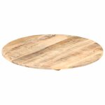 vidaXL Dessus de table Bois de manguier solide Rond 15-16 mm 50 cm