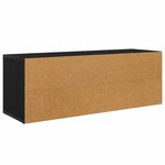 vidaXL Meuble TV Chêne noir 100 x 31 5 x 35 cm Bois d'ingénierie