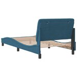 vidaXL Cadre de lit sans matelas bleu 100x200 cm velours
