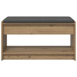 vidaXL Banc d'entrée Chêne Artisanal 83 x 38 x 45 cm