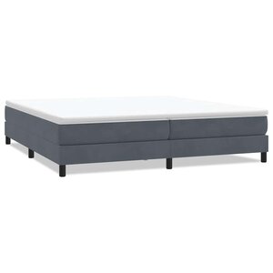 vidaXL Sommier à lattes de lit sans matelas gris foncé 200x220 cm