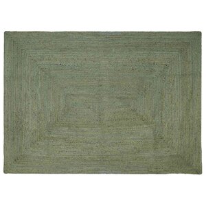 vidaXL Tapis de surface Rectangulaire Vert olive 200 x 290 cm Jute