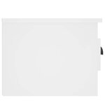 vidaXL Tables de chevet murales 2 Pièces blanc 41 5x36x28 cm
