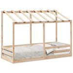 vidaXL Lit pour enfants avec toit 90x190 cm bois massif de pin