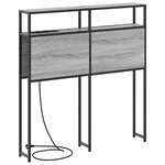 vidaXL Tête de lit de rangement Sonoma gris 100 cm Bois d'ingénierie