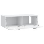 vidaXL Meuble TV mural Blanc 98 x 41 x 30 cm Bois d'ingénierie