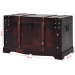 vidaXL Coffre vintage de rangement bois 66 x 38 x 40 cm