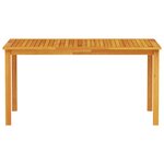 vidaXL Ensemble de salle à manger pour jardin 5 Pièces Marron