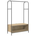 vidaXL Porte-vêtements Chêne brun 100 x 44 x 160 cm Bois d'ingénierie