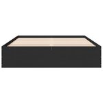 vidaXL Cadre de lit sans matelas noir 150x200 cm