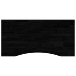 vidaXL Dessus de bureau marron foncé bois chêne massif rectangulaire