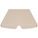 vidaXL Toit de rechange de balançoire Beige 188/168x145/110 cm