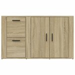 vidaXL Buffet Chêne sonoma 100x33x59 5 cm Bois d'ingénierie