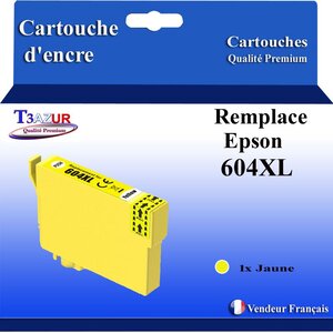 Cartouche compatible avec Epson 604 XL pour Epson Expression Home XP-2200 XP-2205 XP-3200 XP-3205 XP-4200 Jaune