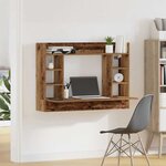 vidaXL Bureau mural Bois ancien 105 x 48 x 75 cm Bois d'ingénierie