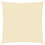 vidaXL Parasol en PEHD carré 3 6 x 3 6 m Crème