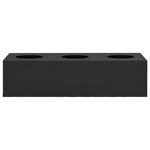 vidaXL Boîte à fleurs de bureau Anthracite 90x40x23 cm Acier