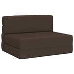 vidaXL Canapé-lit pliable Taupe 100 x 80 x 60 cm Tissu