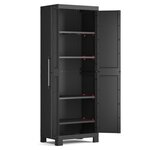 Keter Armoire de rangement haute Detroit Noir