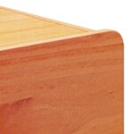 vidaXL Table de chevet Brun cire 39 x 34 x 33 cm Bois de pin massif