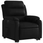vidaXL Fauteuil inclinable électrique noir similicuir