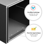 Boîte aux lettres Préface 1 porte gris polaire mat ral 9006 m