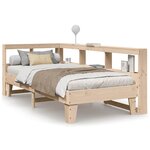 vidaXL Lit bibliothèque sans matelas 90x200 cm bois de pin massif